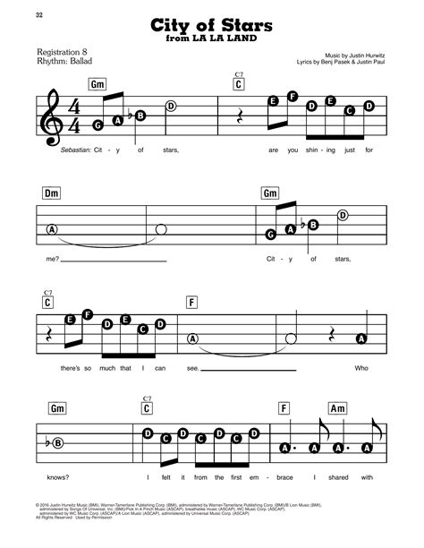 Play Official version of City Of Stars sheet music by Ryan Gosling.